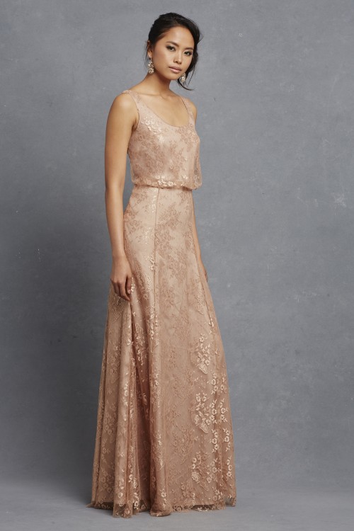 Beaded lace bridesmaid dress 'Natalya' by Donna Morgan