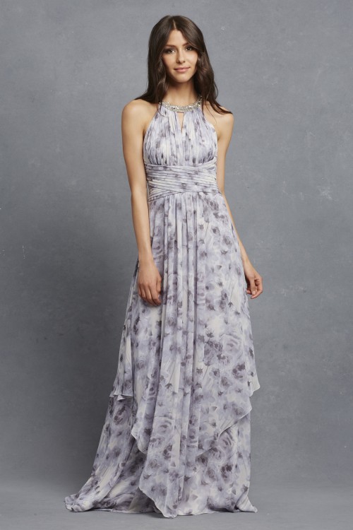 Floral bridesmaid dress | 'Siena' by Donna Morgan Serenity Collection 