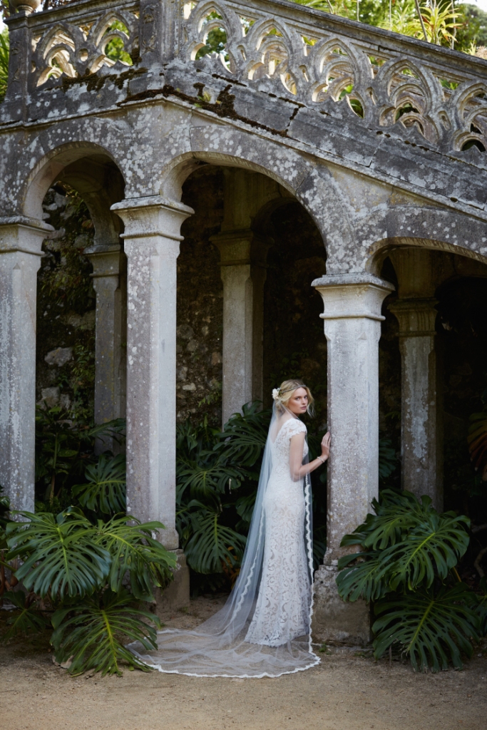 Lace wedding gown with cap sleeves | BHLDN wedding dresses for fall 2015