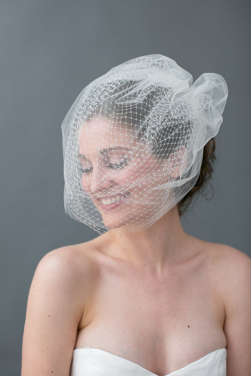 'Margo' veil by Jaclyn Jordan New York