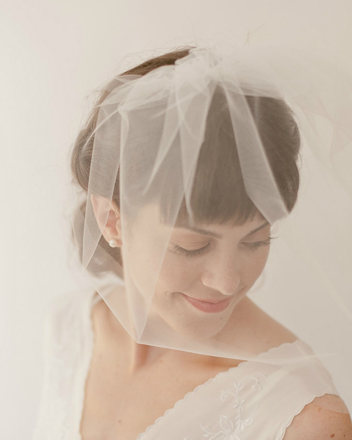 Blusher veil by Erica Elizabeth Designs on Etsy