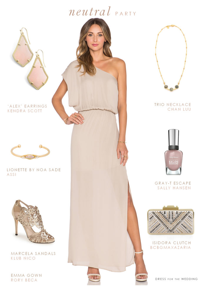 Neutral maxi dress 