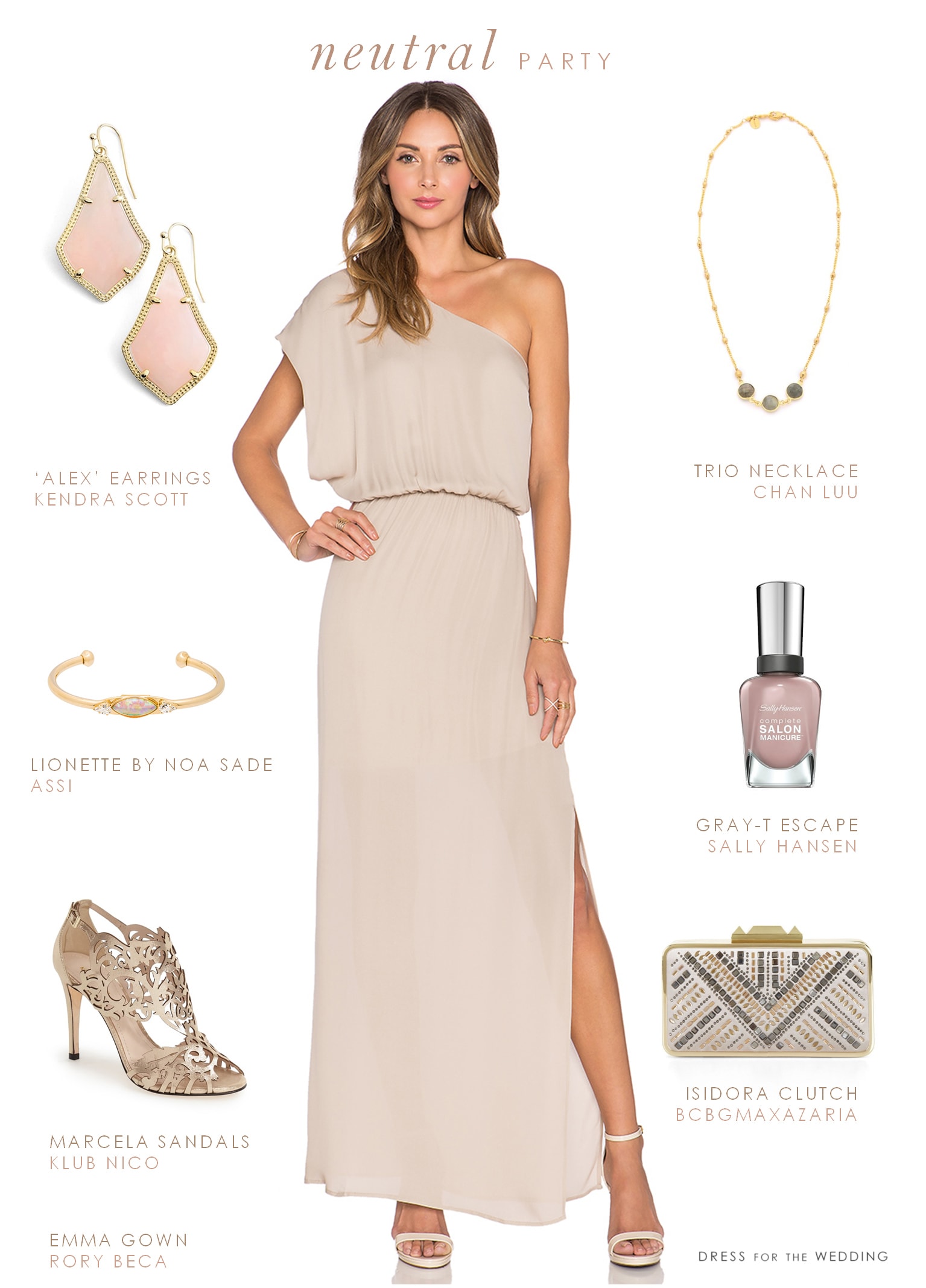 Neutral Maxi Dress | Dress for the Wedding