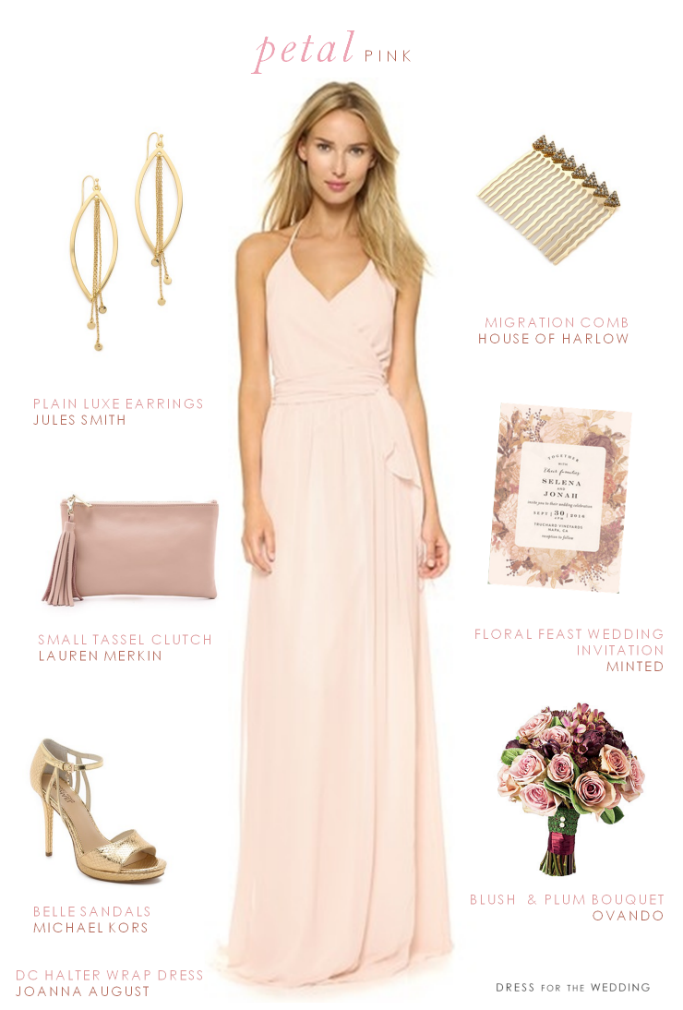 blush pink bridesmaid dress