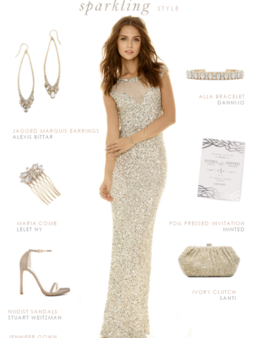 sequin gown