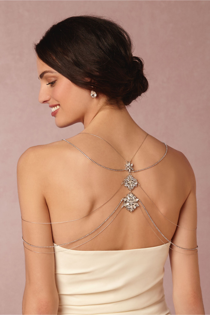 Nika Necklace | Bridal back necklace from BHLDN
