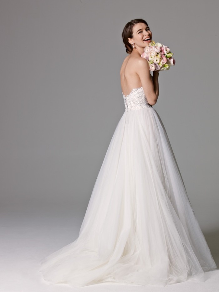 Strapless tulle wedding gown | 'Sheridan' by Watters 