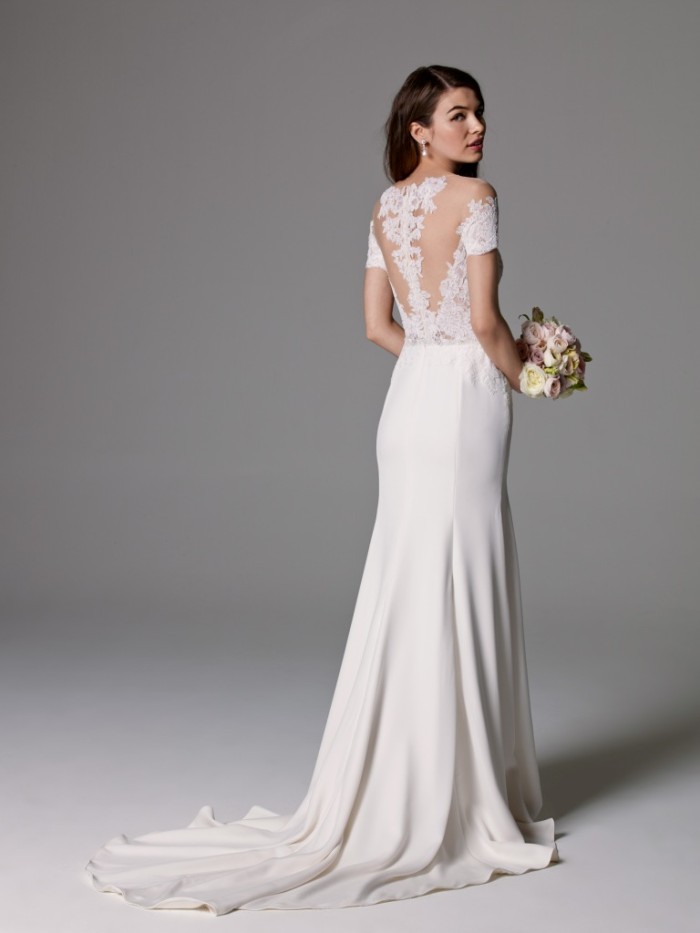 Lace back detail bridal gown| 'Seaton' by Watters