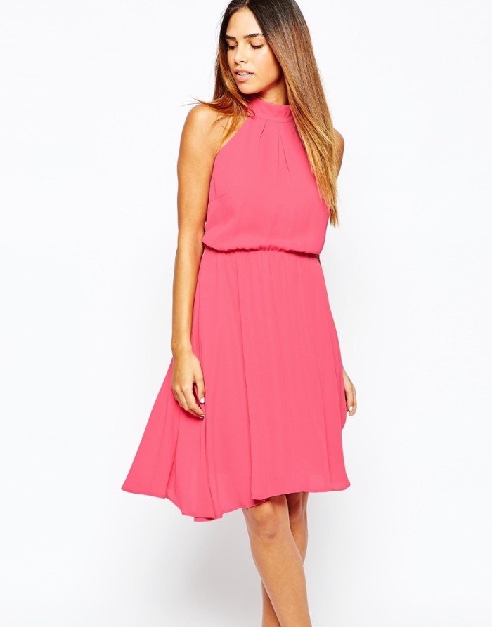 Dress ideas for a fall wedding | Pink dress for fall weddings from ASOS