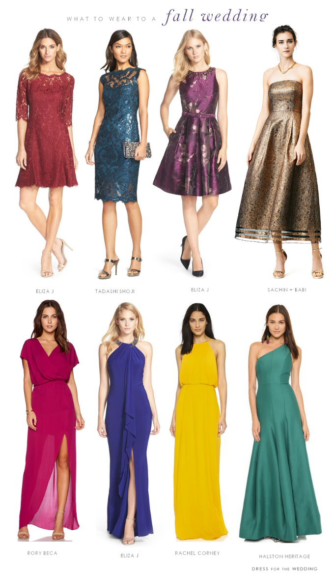 what to wear to a formal wedding in october