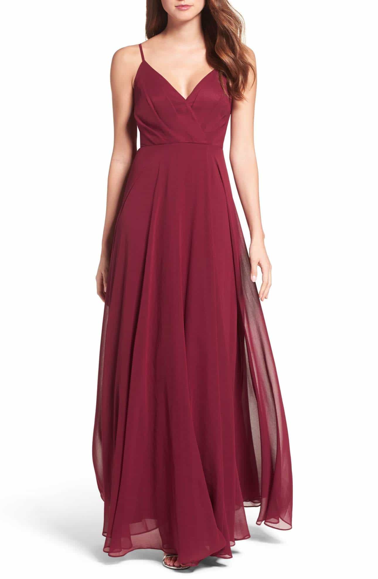 Burgundy Maxi Dress | Burgundy Dress for a Wedding