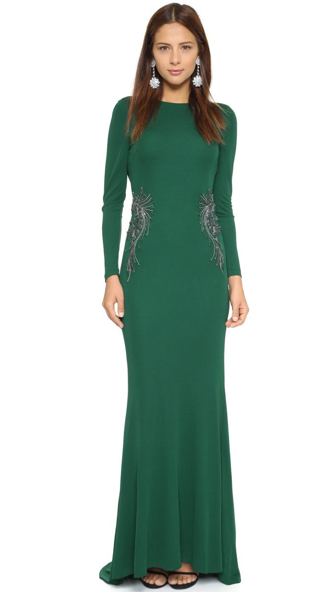 kelly green mother of the bride dresses