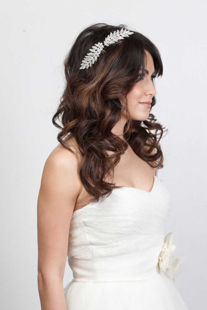 Gorgeous hair leaf accessory for a bride | Happily Ever Borrowed