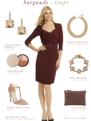 Burgundy Wedding Attire Ideas | Dress for the Wedding