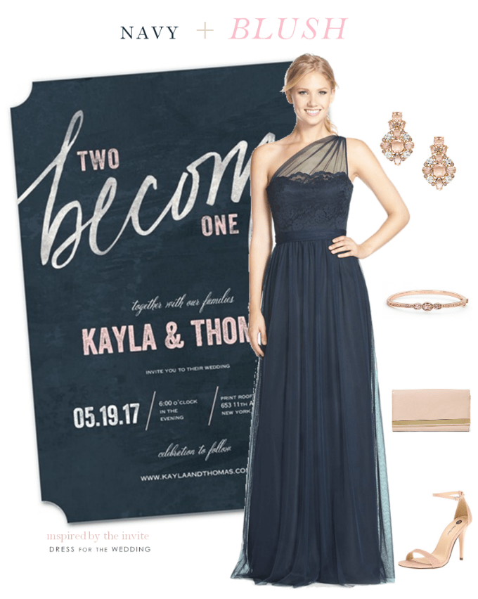 navy blue dresses for weddings