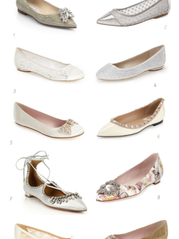Flat shoes for weddings