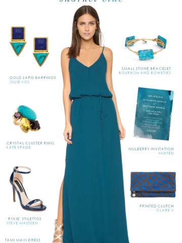 Dark turquoise maxi dress | Dresses for weddings