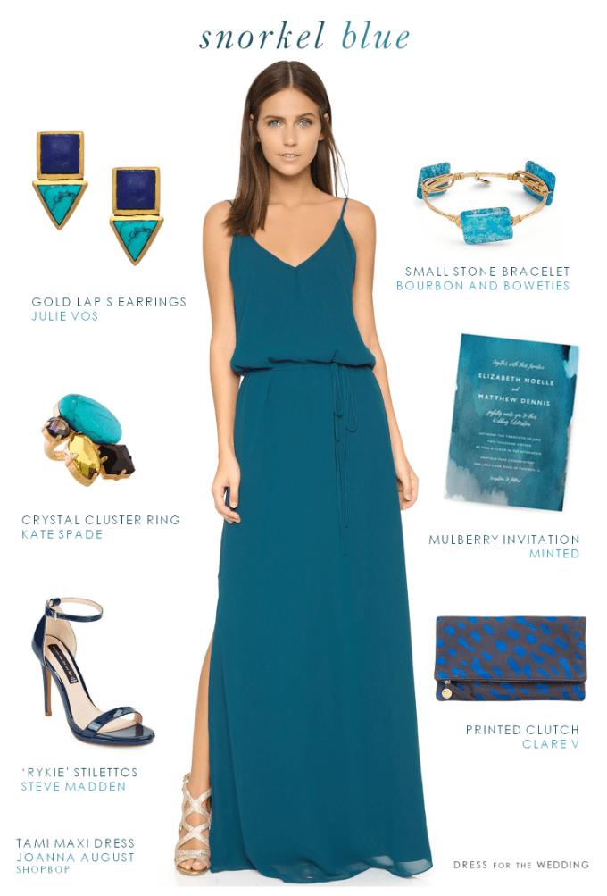 aqua blue dress for wedding sponsor