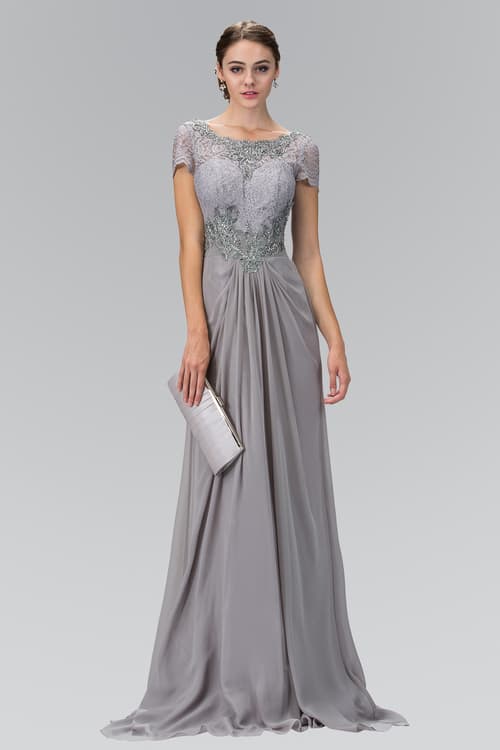 Formal Gray Evening Gown