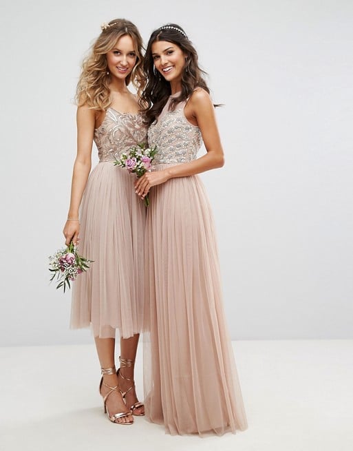 Mocha Bridesmaid Dresses both Short and Long Styles