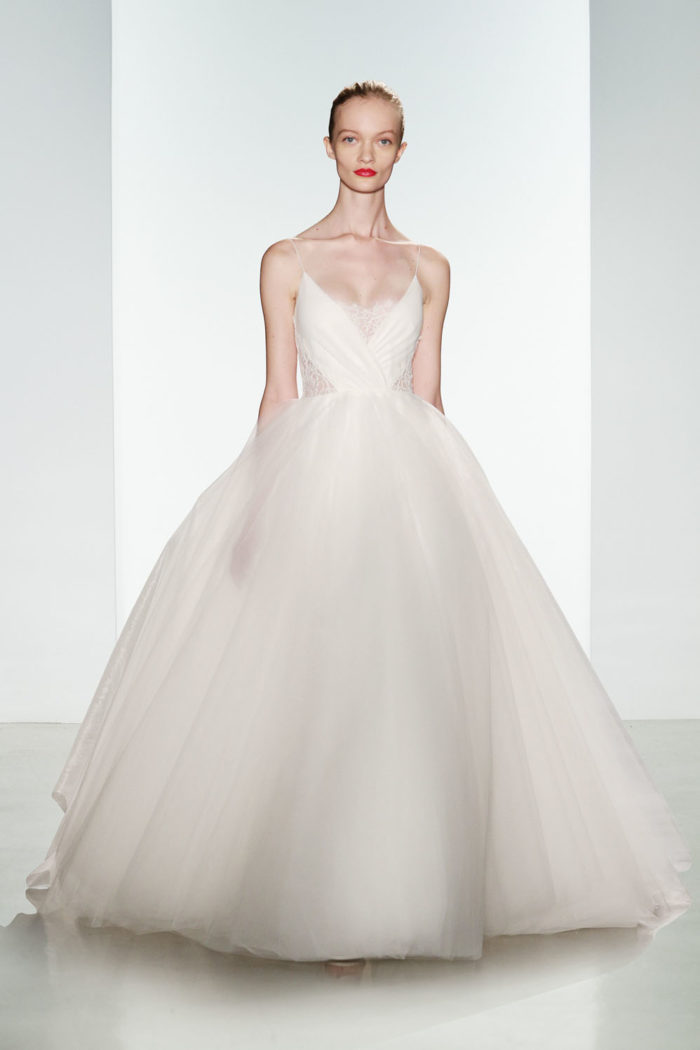 Penny by Christos Bridal | A designer wedding dress with tulle ballgown skirt