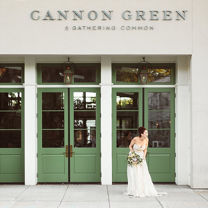 Bride at Cannon Green in Charleston| Kelly Sauer Photography