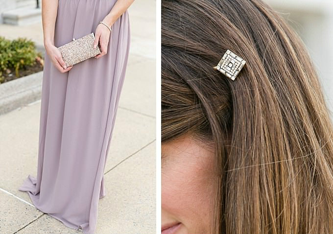 wedding guest outfit | Hair accessories and dress by ModCloth | Photography by Brittney Kreider