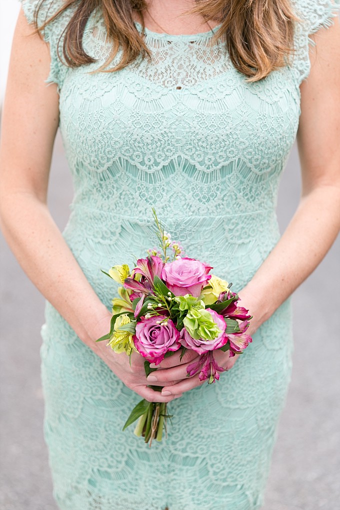 Mint green lace bridesmaid dress from ModCloth | Photo by brittneykreider.com