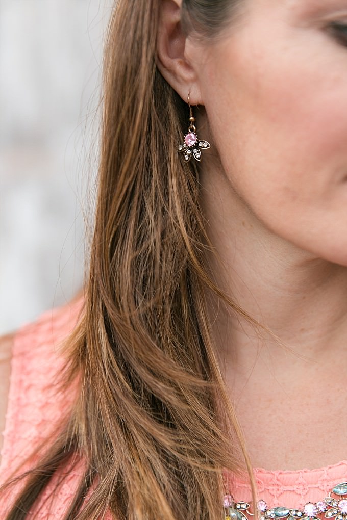 Cute earrings to wear to a wedding | Photo by Brittney Kreider