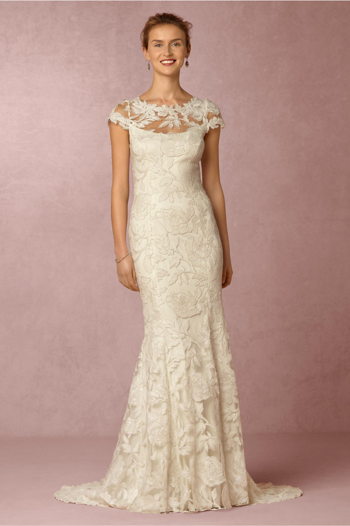 Lace wedding dress under $850 | Elinor Gown from BHLDN