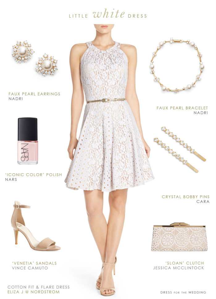 Little white dress for a bridal shower