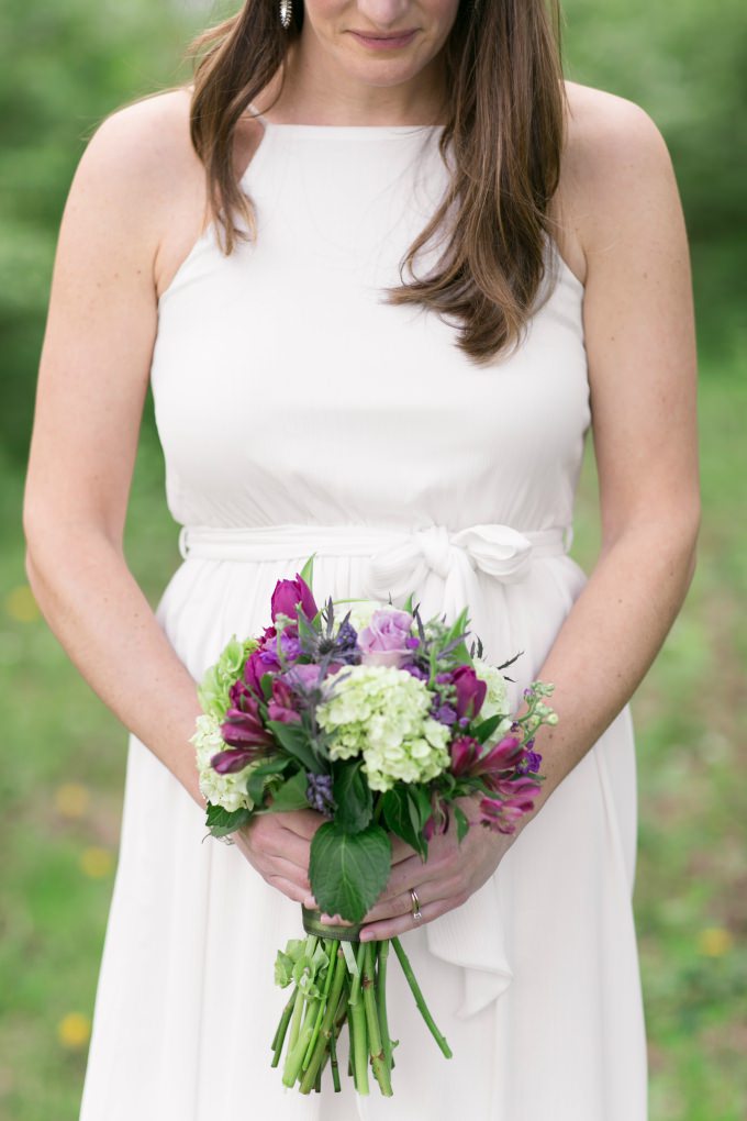 Light wedding dress from ModCloth | Wedding gown with square neckline