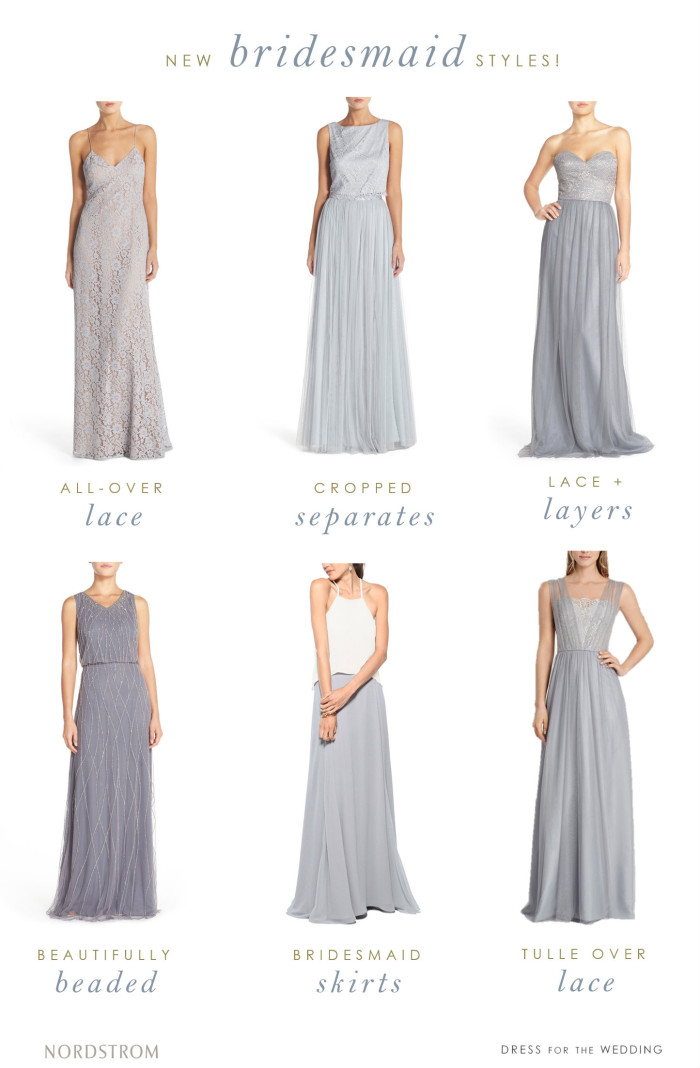 Designer bridesmaid dresses and styles from Nordstrom Weddings