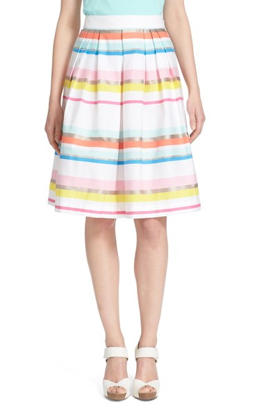 Striped skirt for a wedding by Kate Spade