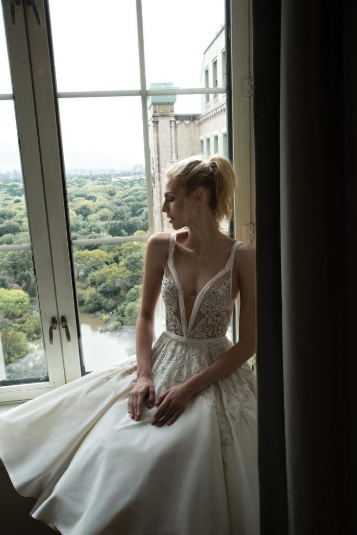 Sheer wedding dress bodice | Inbal Dror