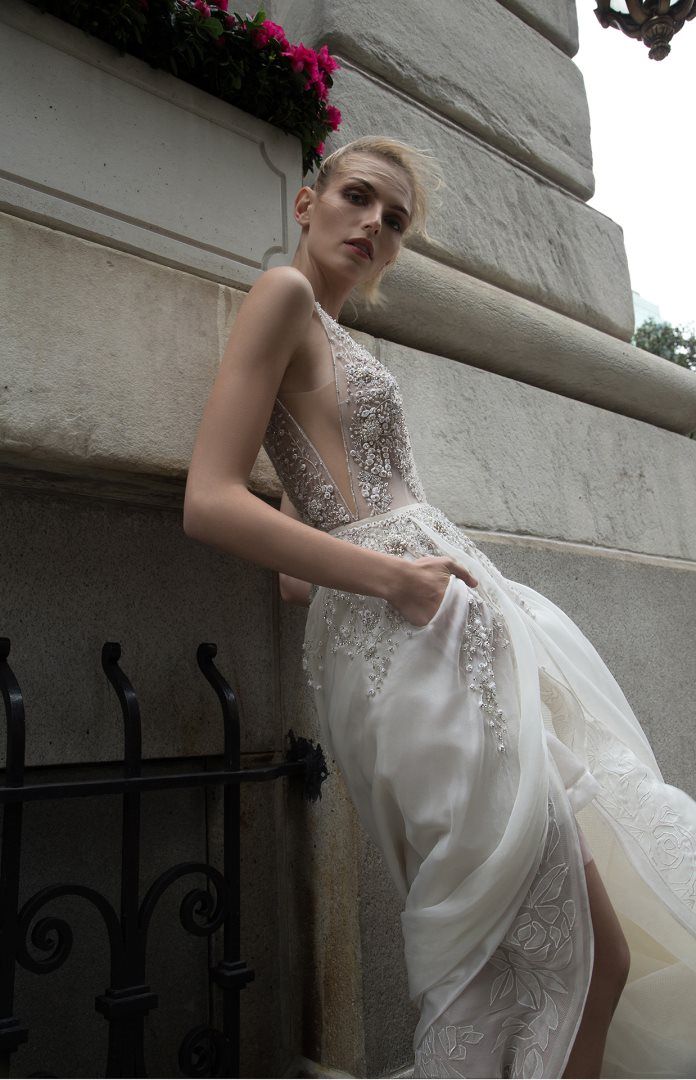 Detail of Inbal Dror couture gown Style BR 16 11