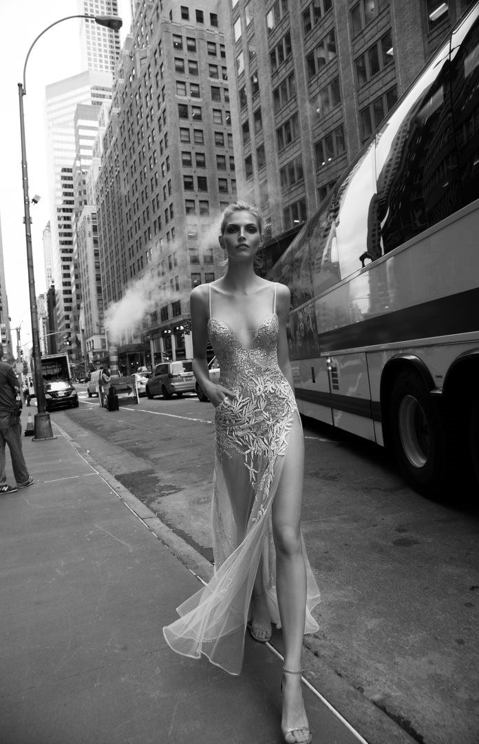 Sheer bridal gown by Inbal Dror