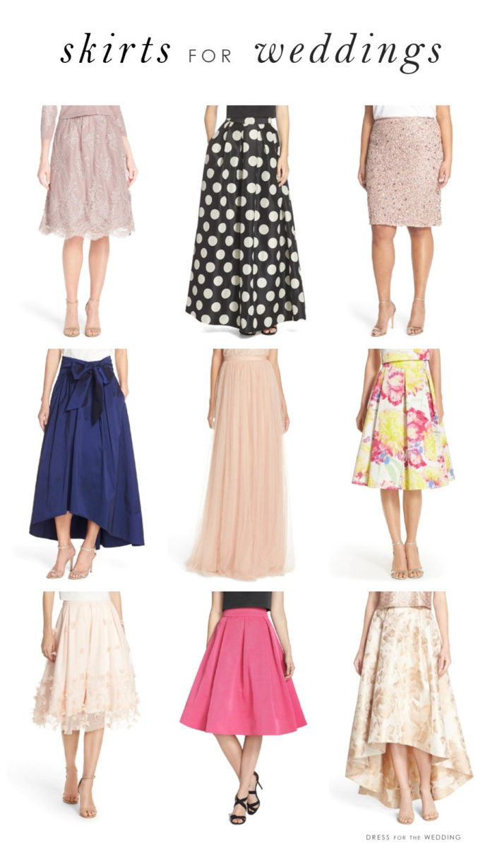 Skirts for weddings