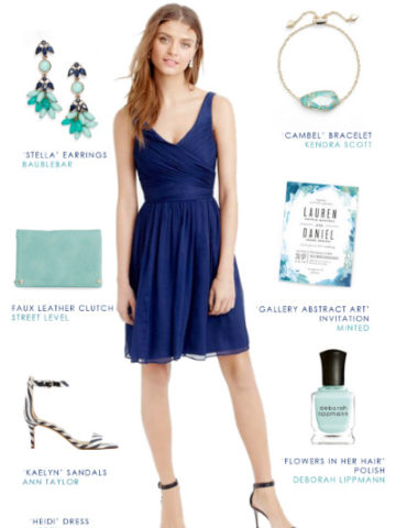 Blue Wedding Attire and Outfit Ideas - Dress for the Wedding