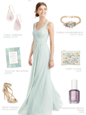 Sage green and lavender wedding | Bridesmaid dress idea by Dress for the Wedding