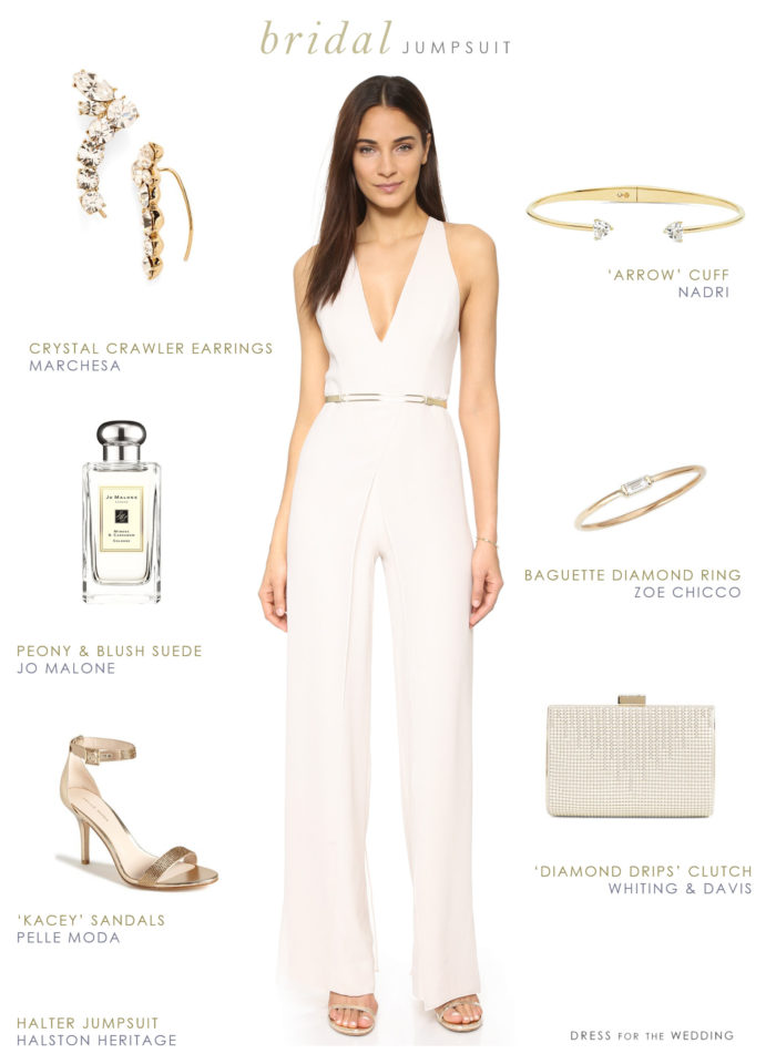 White Bridal Jumpsuits