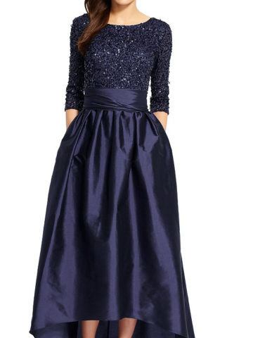 Winter mother of the bride dress idea