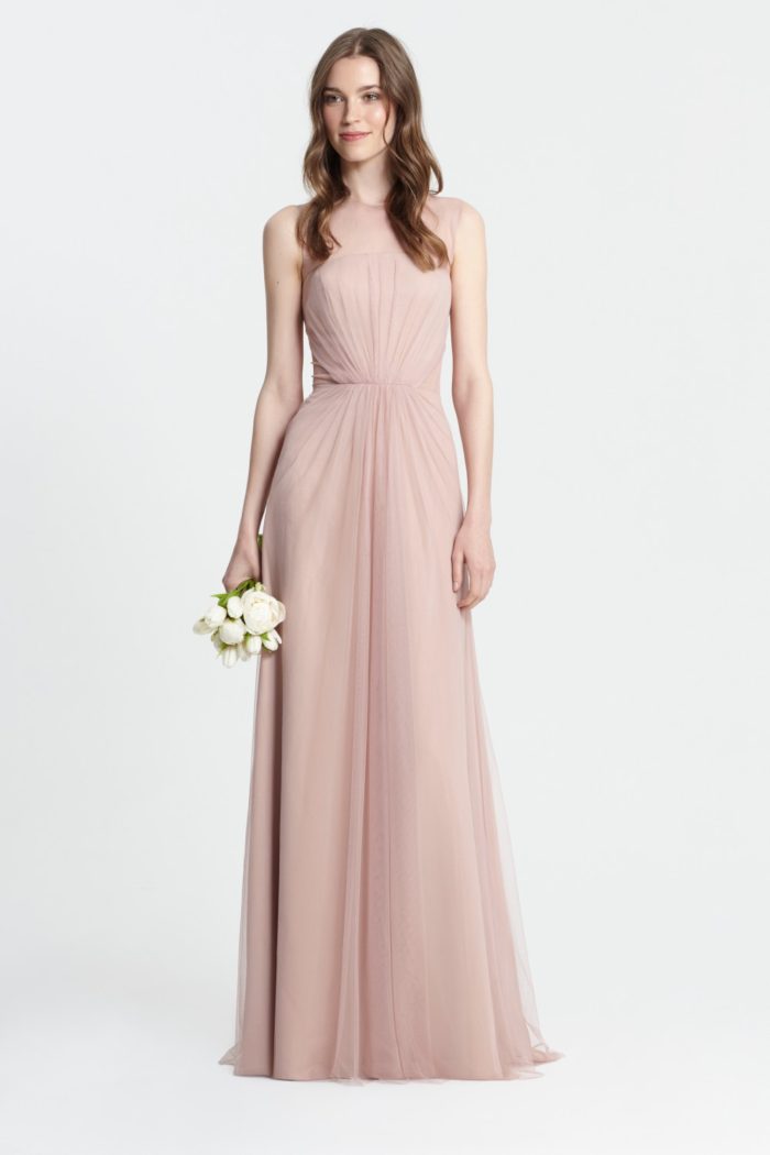 Rose bridesmaid dress by Monique Lhuillier