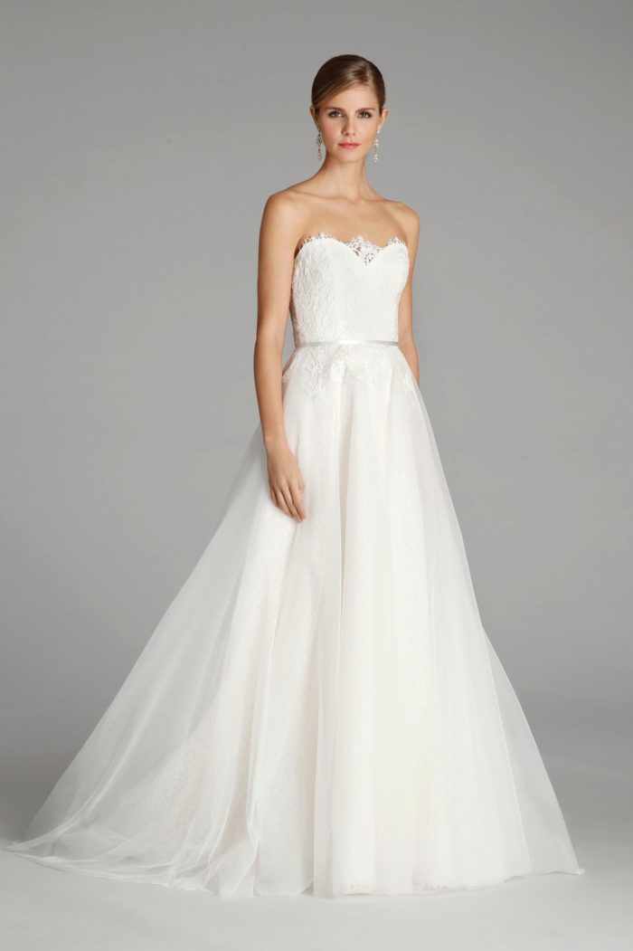 Strapless Lace Wedding Dress from Alvina Valenta 2016