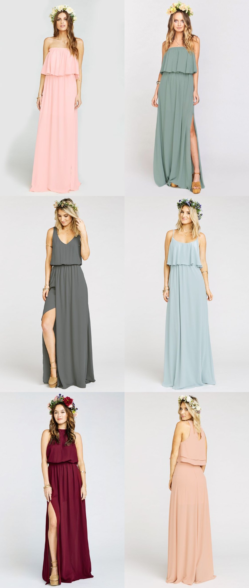 boho navy bridesmaid dress