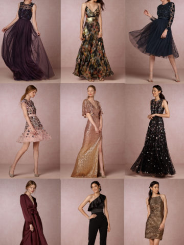 Fall and Winter Party Dresses and Wedding Guest Styles