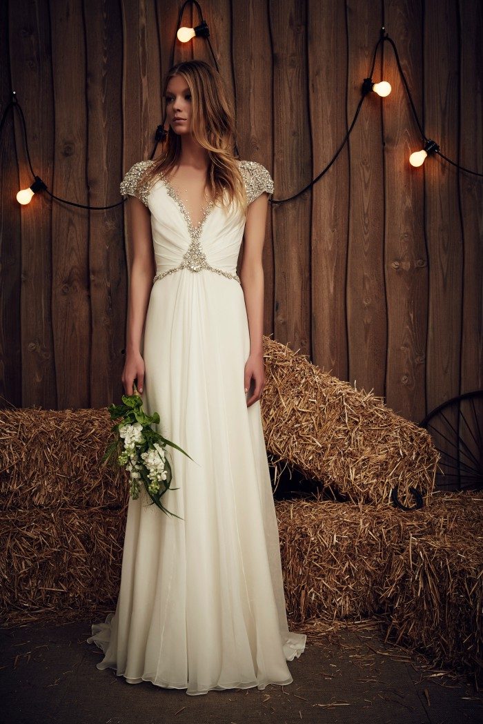 Embellished Jenny Packham Wedding Dress