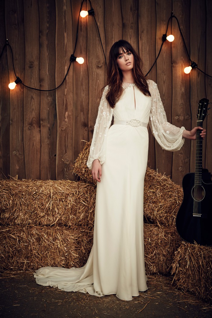 Full sleeve wedding dress Jenny Packham