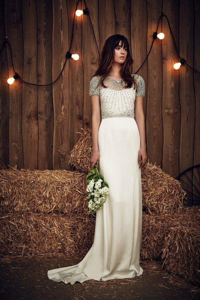 Beaded top wedding dress | Carrie by Jenny Packham