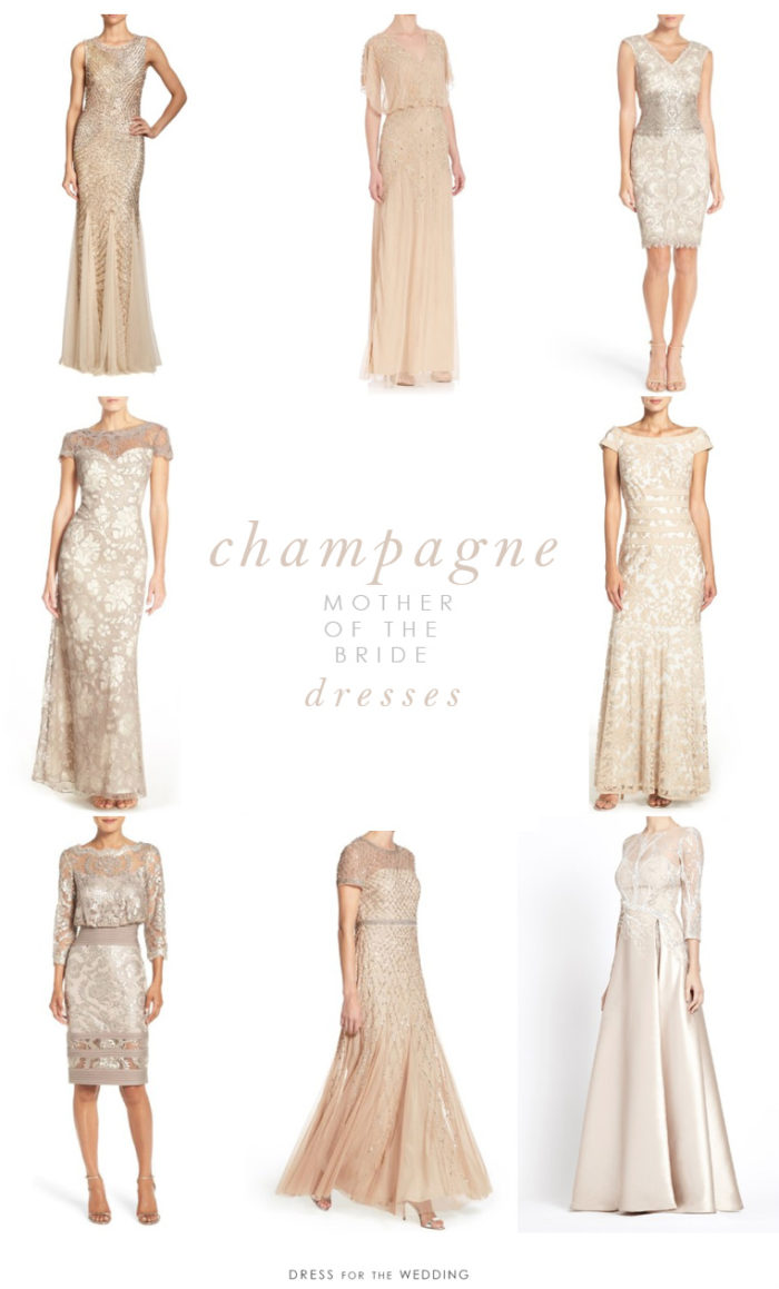 casual champagne wedding dresses